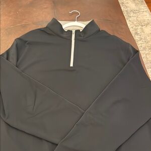 Peter Millar Black Quarter-Zip Pullover XXL